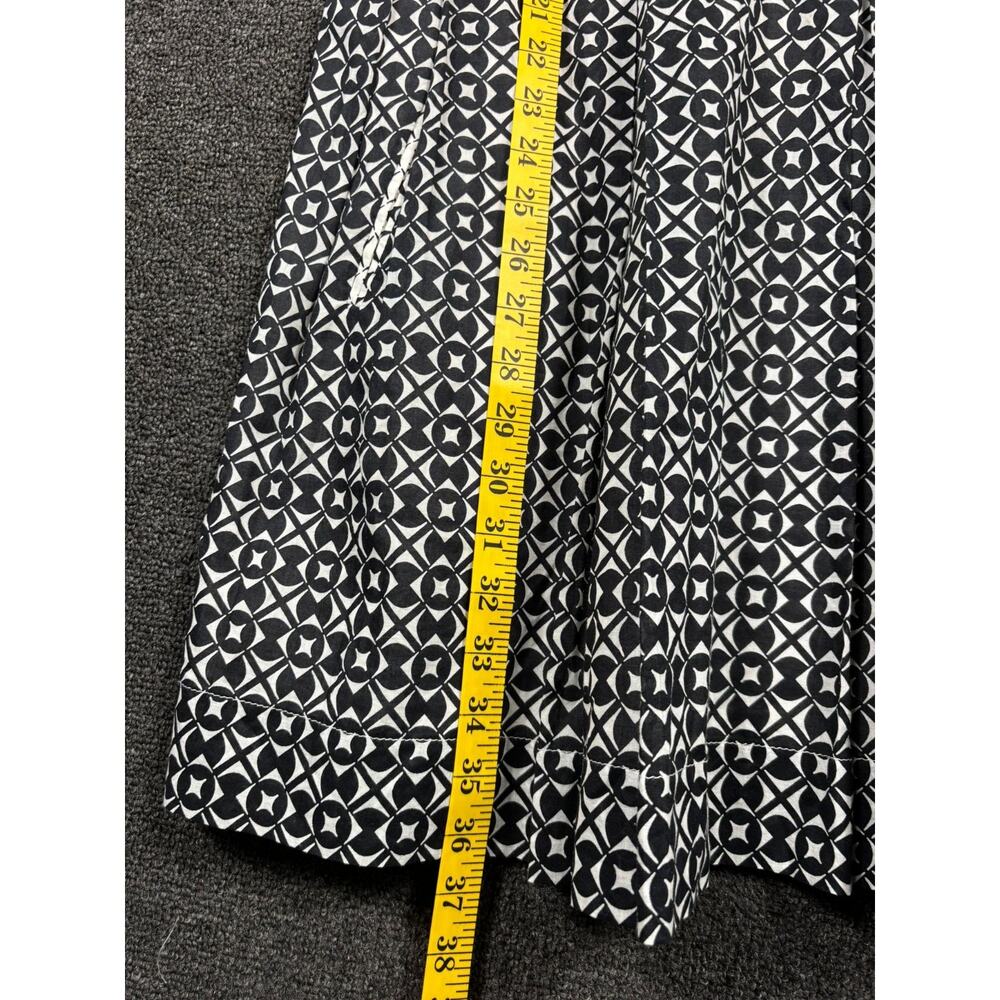 White House Black Market Black and White Patterned Midi Dress 6 - Picture 5 of 6